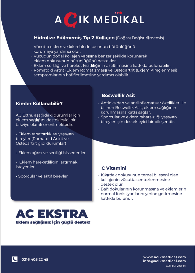 AC Ekstra, Tip II Kollajen, Doğası Değiştirilmemiş Tip 2 Kollajen